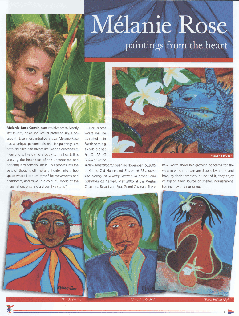 Mélanie Rose, paintings from the hearth